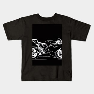 Outline Motorcycle Kids T-Shirt